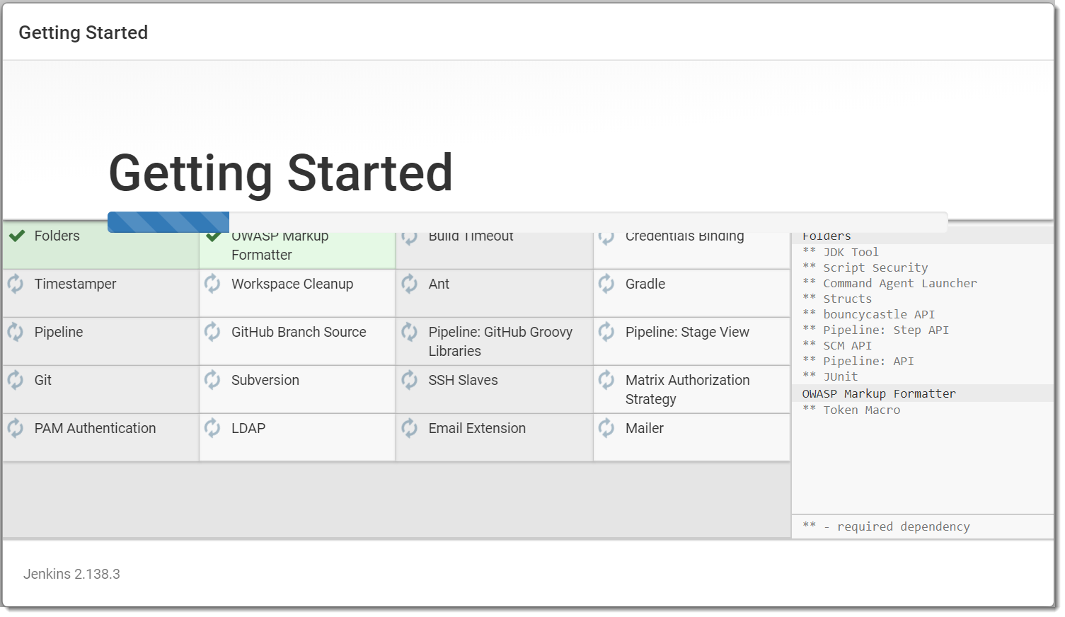 Jenkins Suggested Plugins