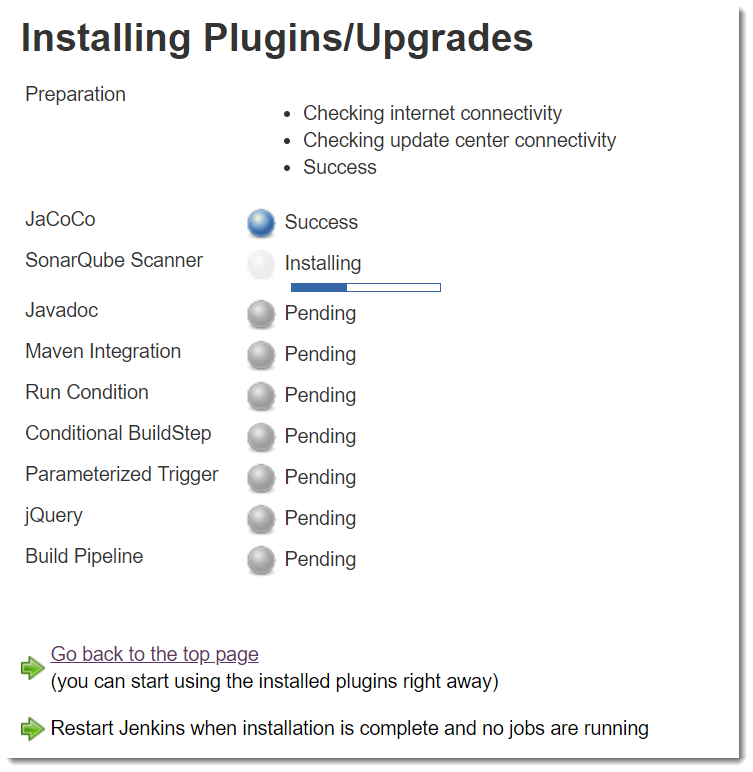 Jenkins Installing Plugins