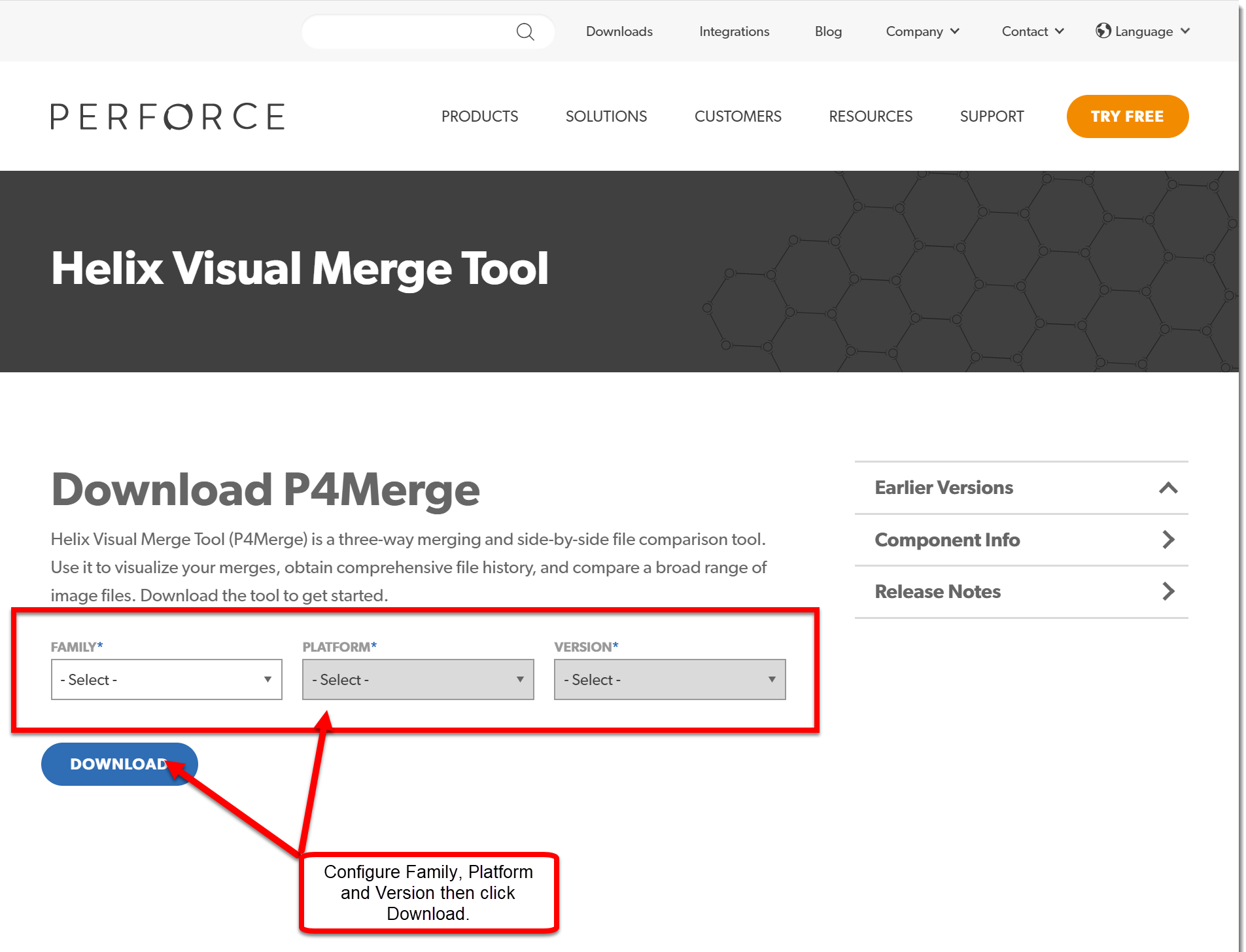 Perforce Visual Merge Tool Home Page